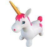 Trotador infantil hinchable con forma de unicornio, plástico, juguete inflable, niños a partir de 24 meses, 55 x 26 x 45 cm, modelo aleatorio
