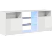 Mueble tv multimedia estantería para televisión buffet para televisión comedor salón dormitorio con luces 02_0026632