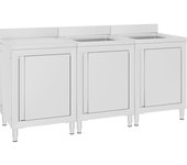 Fregadero de cocina profesional 180 x 60 x 96 cm acero inoxidable 02_0000720