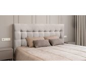 Cabecero cama canada deluxe largo cabezal tapizado tejido antimanchas beige 105*125