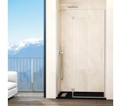 Mampara fijo + abatible bisagras rango 79.5-85 cm (30-50) modelo: bisaglass níquel