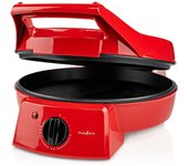 Horno de pizza eléctrico portátil 1800w pizzas ø30cm nedis