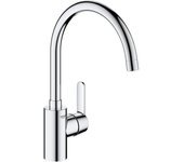 Grifo de cocina - cromo - caño c - caño alto - rotación 150° - grohe get - 31494001