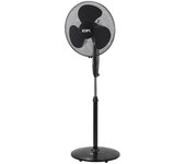 Edm ventilador pie negro 40 45w 3 aspas