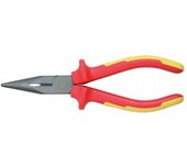 Alicates de punta semirredonda, longitud aislada 1000v ks tools mango bicomponente - 117.1117