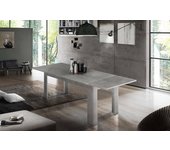 Mesa extensible natan, consola extensible hasta 12 plazas, consola extensible 100% made in italy, 160/210x90h75 cm, gris