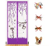 Mosquitera magnética para puerta 80 x 200 cm, protección contra insectos, cortina magnética para puerta de balcón y terraza
