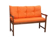 Cojín para banco 120 x 50 x 50cm, cojines para columpio de jardín, cojín exterior naranja