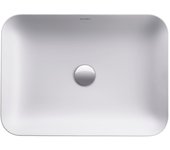 Fregadero duravit cape cod, 550x400 mm, sin banco con agujero para grifo, sin rebosadero, 23475532001, color: blanco
