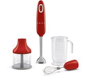 Batidora de mano smeg rojo hbf03rdeu
