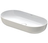 Duravit luv lavabo sobre encimera 80x40cm, sin rebosadero, sin orificio para grifo, sin orificio para grifo, pulido, 0379802300, color: blanco &