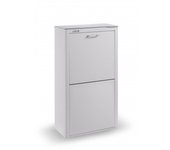 Don hierro - cubo de basura y reciclaje lacado, 4 cubos gran capacidad, cubek-