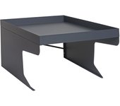 Cobertizo para robot cortacésped xl con jardinera hwc-g60, cobertizo de techo para cortacésped, metal 47x70x100cm ~ antracita