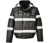 Cazadora impermeable tejido polar bomber iona lite cuello doble función portwest s434