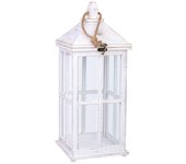 Farol de madera 24x24x62h cm
