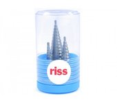 Juego de 3 fresas escalonadas hss de acero riss m2 3222v - c003q3090