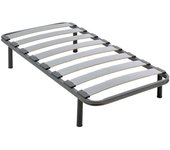 Somier 90x190 cm neo balda ancha, tubo de acero 40x30 mm, láminas de chopo-flex con 4 patas