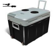 Nevera portátil eléctrica de viaje, coche, camping, 40 l, conexión 12v y 220v, enfría y calienta, briebe, negro, cf1155blk 58