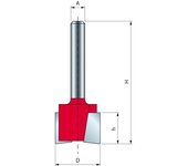 Fresa de embutir freud - ø19 h12.5/50.8 q8 z2 - f03fr01569 -16-10408p