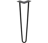 4 patas de horquilla de 35 cm con 2 estribos para mesa, patas de horquilla para bricolaje, patas en forma de u reemplazables
