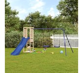 Vidaxl parque infantil de exterior madera maciza de pino