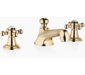 Dornbracht madison mezclador de lavabo de tres agujeros, con desagüe automático, proyección de 135 mm, 20700360-09, color: latón