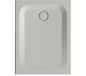 Plato de ducha rectangular betteultra 1000x750x25mm, 1650-410, color: plata mate