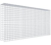 Gabión para montar en altura y longitud 200 cm x 100 cm x 20 cm (l x h x p), malla 5 x 5 cm, espiral ¡atención! faltan dos rejillas. - diámetr...