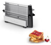 Tostador moulinex a15453 760w 4 rebanadas acero inox negro 19x32,5x12 cm