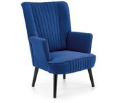 Sillón houston 955, azul, 100x75x70cm, tapiz, patas: madera