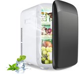 Mini nevera pequeña 15l de -3 a 50 ℃, mini refrigerador con funciones enfriar calentar, mini bar con regulador de temperatura automático para