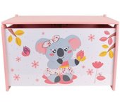 Cally mimi koala baúl de juguetes de madera para niños aprox. 40 x 58 x 36 cm