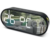 Oregon scientific oxs012 reloj de repisa o sobre mesa reloj de sobremesa digital ovalado negro