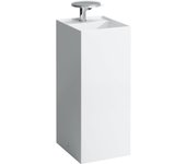 Lavabo laufen kartell, independiente, 2 agujeros para grifos, sin rebosadero, 375x435x900, h8113310008151, color: blanco