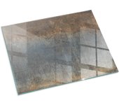 Placa de cristal para chimenea, zócalo protector de chimenea, diseño moderno | 80x60 | rectángulo | patrón de textura abstracta