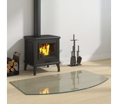 Vidaxl placa de vidrio para chimenea 100x60 cm