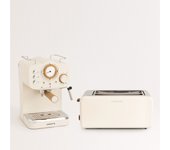 Create - pack toast retro tostadora + thera retro cafetera express acabado mate