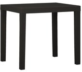 Mesa de jardín de plástico gris antracita 79x65x72 cm
