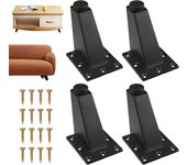 Patas para muebles, adecuadas para armarios, mesas de centro, televisores y otros muebles, alto 8 cm x ancho 7 cm