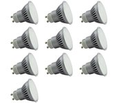 Conjunto de 10 puntos led gu10 6w de iluminación 50w - natural white 4100k 450lm de ancho ángulo 120°