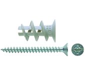 Fischer - gk bote redondo, tacos para pared, (bote de 160 160 x gk con herramienta de ajuste), gris