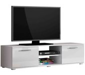 Mueble tv tornola 100, blanco, blanco brillante, número de puertas: 2.00, 140x37x43cm