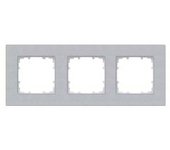 Marco 3 elementos 232x90mm en aluminio metalizado | siemens delta miro 5tg11131