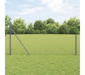 Vidaxl cerca hexagonal gris 1x100 m acero