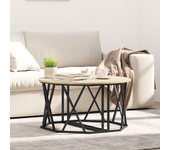 Mesa de café vidaxl sonoma oak 80x80x42 cm madera ingenierizada