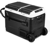 50 l nevera eléctrica portátil nevera de doble zona para coche -20°c a 20°c congelador ajustable camión camping