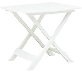 Mesa de jardín plegable blanca 79x72x70 cm plástico vidaxl