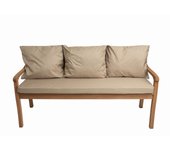 Cojines para banco de exterior 140x60x7/3x50x56cm, cojines para banco de jardín beige, cojines para banco de 3 plazas, cojines para columpio