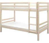Literas infantiles separables 2 x 90 x 190 cm pino macizo natural somier incluido