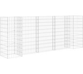 Jardinera de gaviones en forma de h alambre de acero 260 x 40 x 100 cm 02_0000864